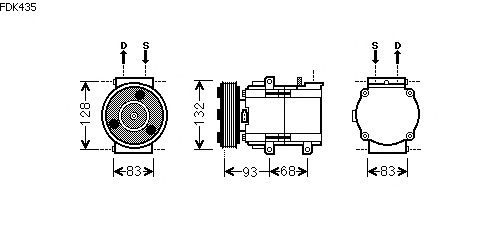 Compressor, airconditioning FDK435