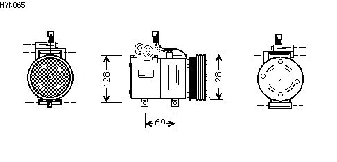 Compressor, airconditioning HYK065