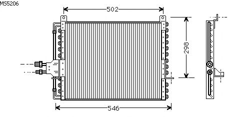 Condensator, airconditioning MS5206
