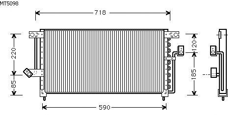 Condensator, airconditioning MT5098