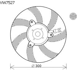 Fan, radiator VW7527
