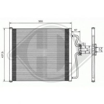 Condensator, airconditioning 8124201