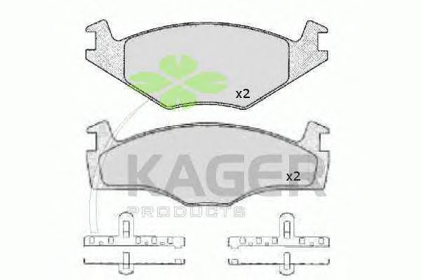 Brake Pad Set, disc brake 35-0023