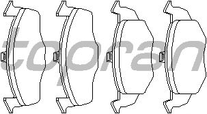 Brake Pad Set, disc brake 107 236