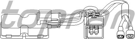 Blower Switch, heating/ventilation 401 831
