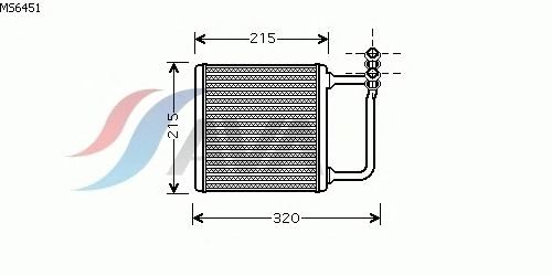Heat Exchanger, interior heating MS6451