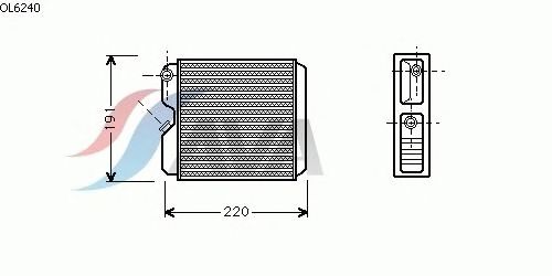 Heat Exchanger, interior heating OL6240