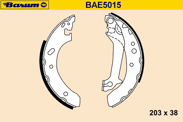 Комплект тормозных колодок BAE5015