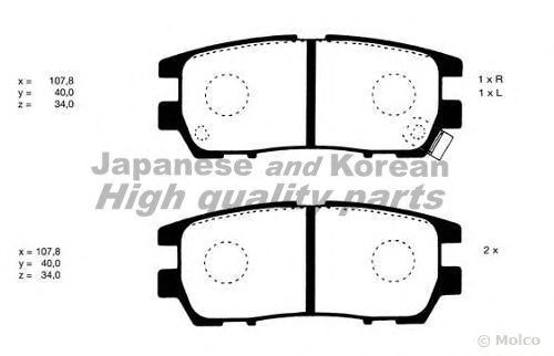 Brake Pad Set, disc brake C016-05