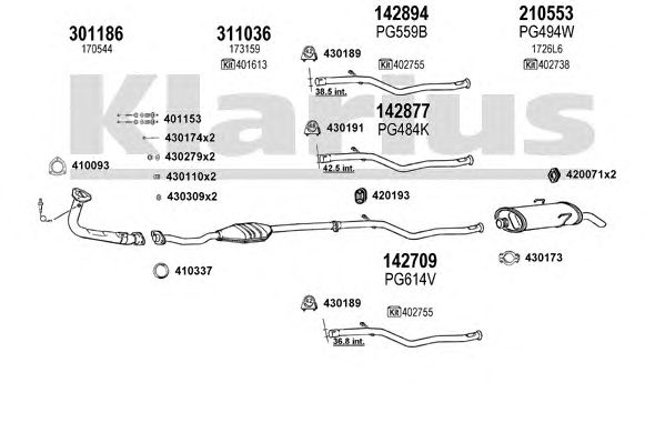 Exhaust System 630649E