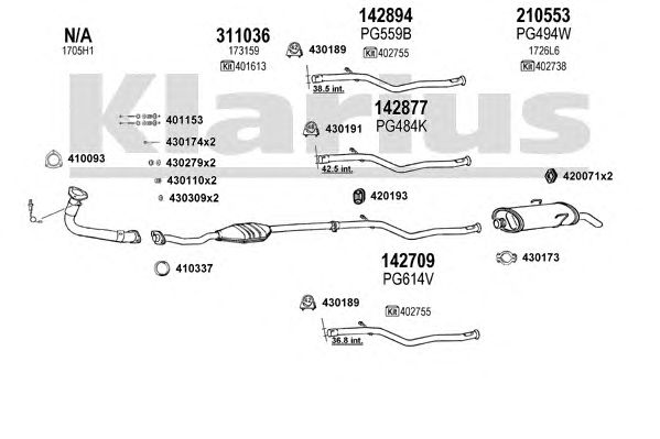 Exhaust System 630650E