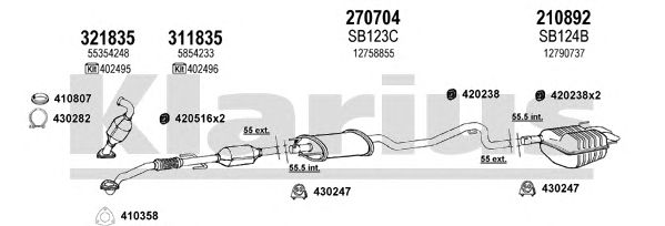 Exhaust System 750196E