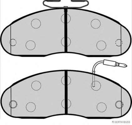 Brake Pad Set, disc brake J3601015