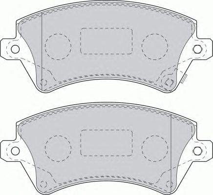 Brake Pad Set, disc brake FDB1573