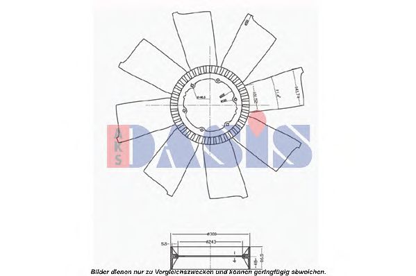 Fan Wheel, engine cooling 138800N
