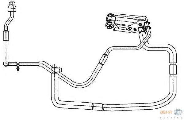 High-/Low Pressure Line, air conditioning 9GS 351 338-351