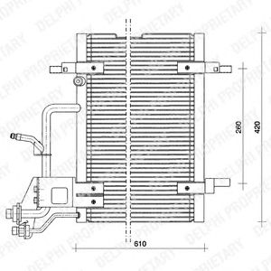 Condensator, airconditioning TSP0225011