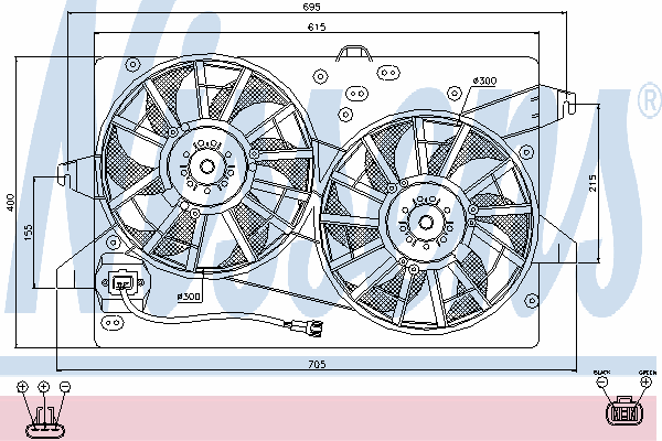 Fan, radiator 85483