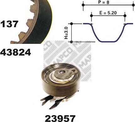Timing Belt Kit 23824