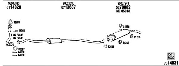 Exhaust System CI15009