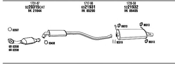 Exhaust System CI16006
