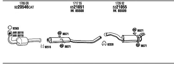 Exhaust System CIT13862A