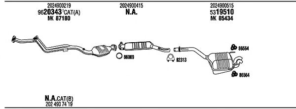 Exhaust System MB28016