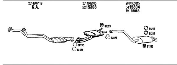 Exhaust System MB30025