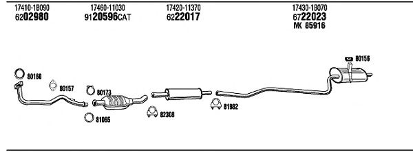 Exhaust System TO51148