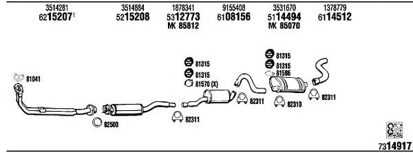 Exhaust System VO74036