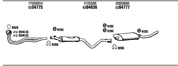 Exhaust System VW20415