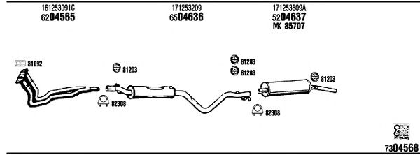 Exhaust System VW20616