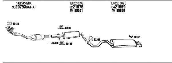 Exhaust System VW20647