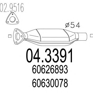Catalytic Converter 04.3391