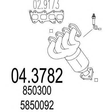 Catalytic Converter 04.3782