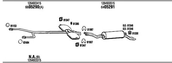 Exhaust System MB50033A