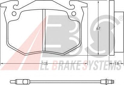 Brake Pad Set, disc brake 36544