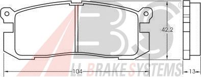 Brake Pad Set, disc brake 36672