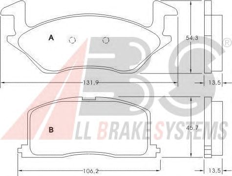 Brake Pad Set, disc brake 36711