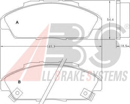 Brake Pad Set, disc brake 36730