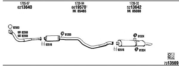 Exhaust System PE40571