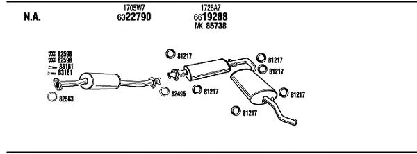 Exhaust System PE85045