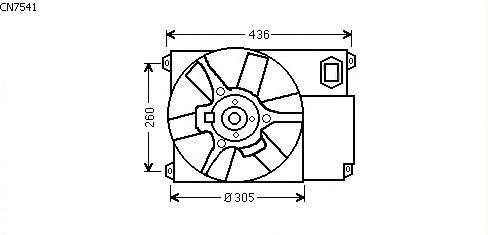 Fan, motor sogutmasi CN7541