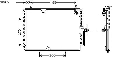 Condensator, airconditioning MS5170