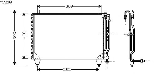 Condensator, airconditioning MS5299