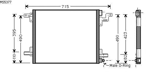 Condensator, airconditioning MS5377