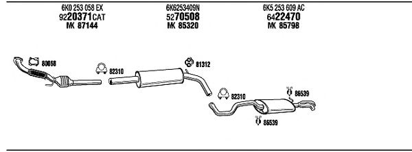 Exhaust System VW20705