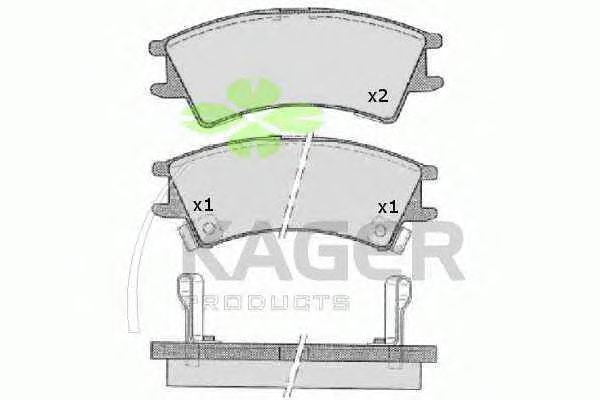 Brake Pad Set, disc brake 35-0065