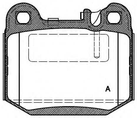 Brake Pad Set, disc brake BPA0014.40