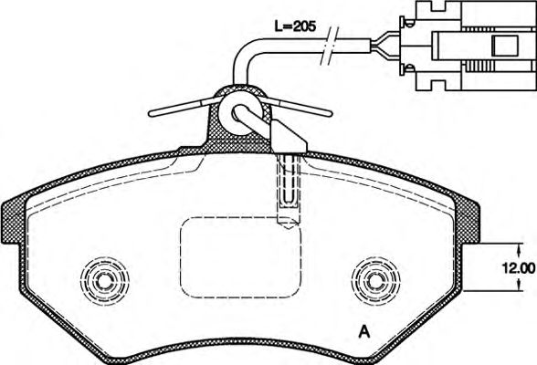 Brake Pad Set, disc brake BPA0134.62